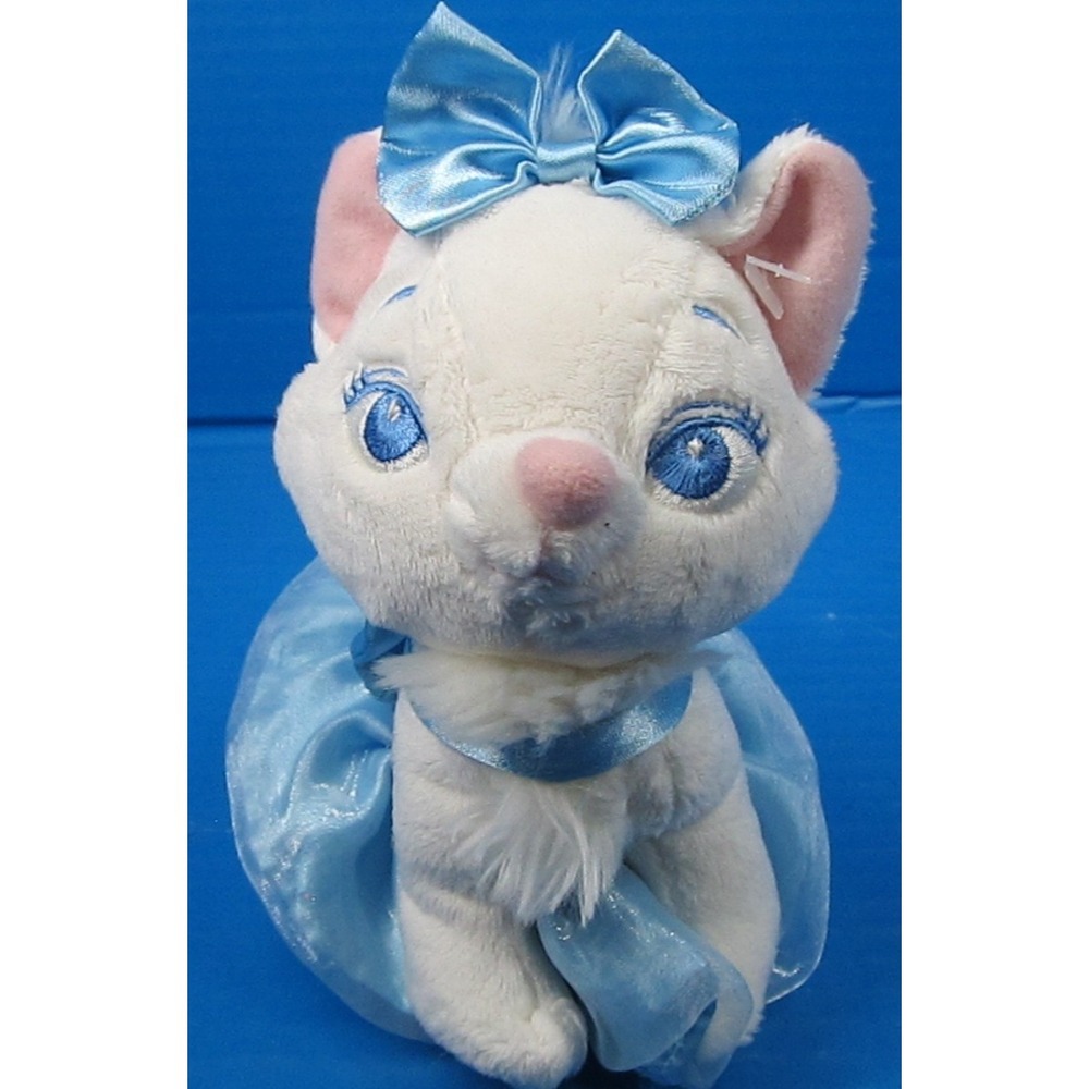 Disney Aristocat Marie Blue Ballerina Kitty Cat Plush 6" Rare